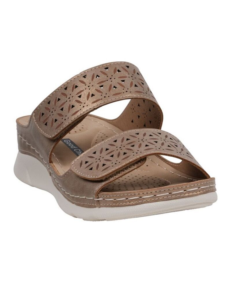 ジーシーシューズ レディース シューズ サンダル GC Shoes Womens Verna Adjustable Double Strap Footbed Sandals Bronze 13,476円