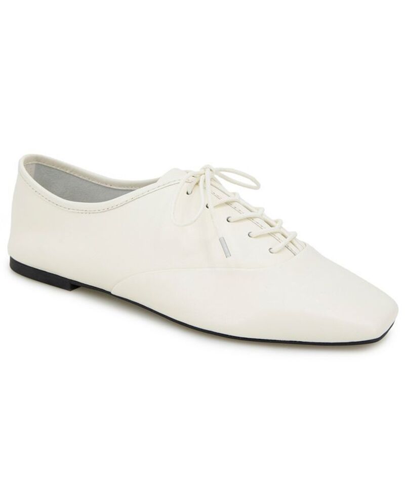 ケネスコール レディース シューズ パンプス レース Kenneth Cole New York Womens Justice Square Toe Lace Up Flats Ecru エクリュ