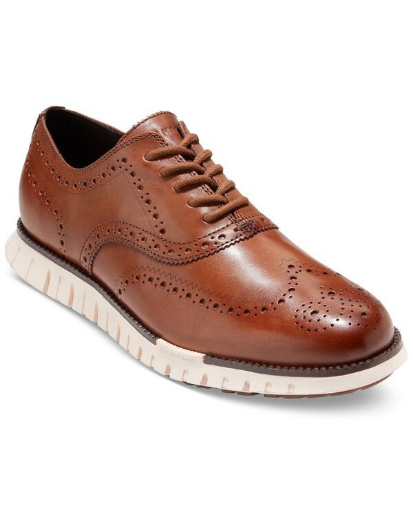 コールハーン メンズ シューズ オックスフォード ウィングチップ レース Cole Haan Mens ZEROGRAND Remastered LaceUp Wingtip Oxford Shoes Ch British Tanivory アイボリー