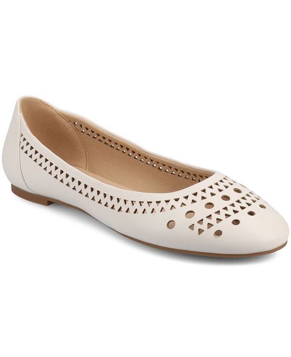 ジュルネ コレクション レディース シューズ パンプス Journee Collection Womens Kamrah Round Toe Dress Flats Bone