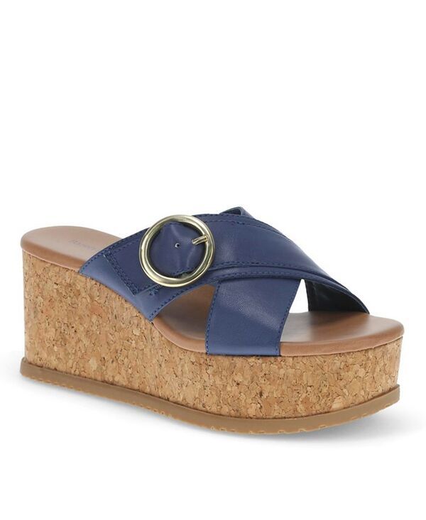 ベアトラップス レディース シューズ サンダル Baretraps Womens Sydney Wedge Sandals Navy ネイビー