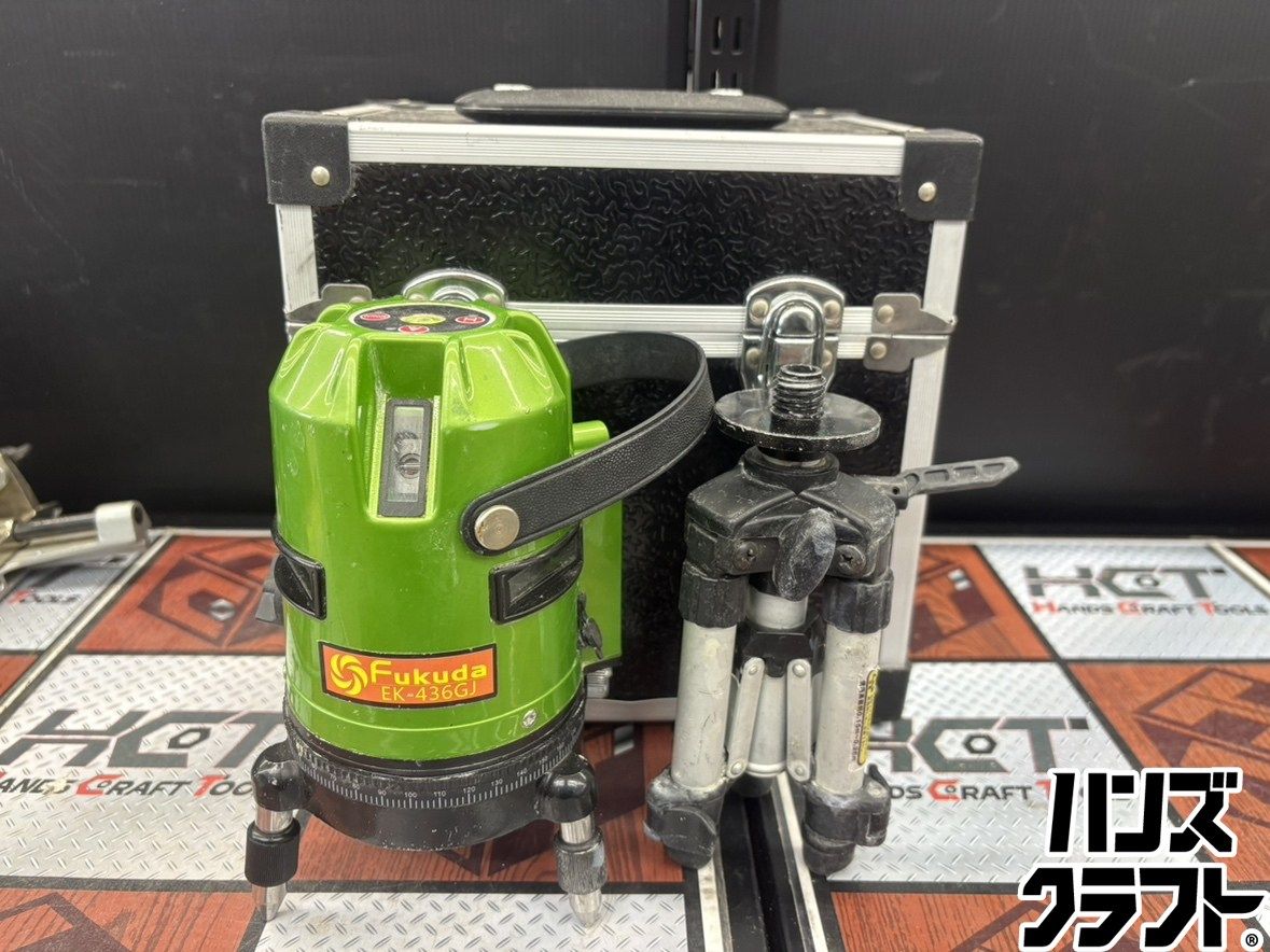 □【通電確認のみ】【中古】フクダ EK-436GJ 墨出し器 三脚付き（使用
