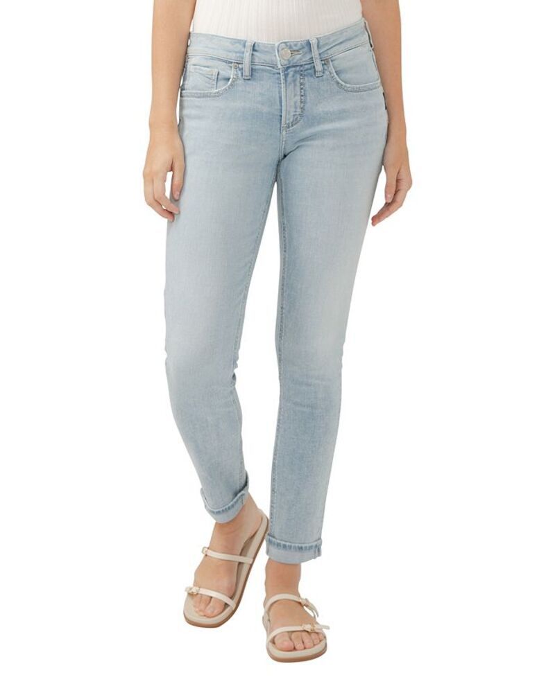 シルバー ジーンズ レディース ボトムス デニムパンツ Silver Jeans Co Womens Girlfriend Mid Rise Slim Leg Jeans Indigo インディゴ