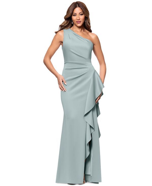 エスケープ レディース トップス ワンピース プチ ワンショルダー XSCAPEtite GatheredWaist OneShoulder Eveningown Sage セージ