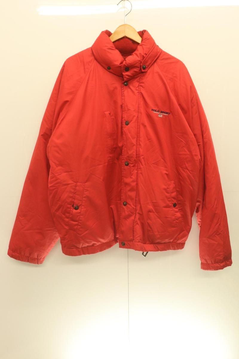 【中古】 POLO SPORT メンズ中綿ジャケット XL 中綿ジャケット POLO SPORT XL 赤 レッド