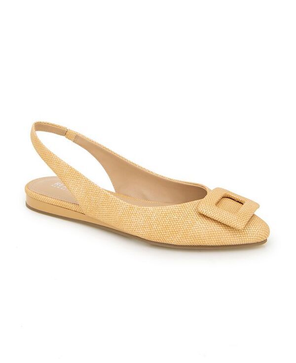 ケネスコール レディース シューズ パンプス Kenneth Cole Reaction Womenss Linton Buckle Wedge Flats Natural Weave