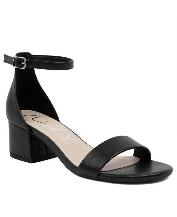 シュガー レディース シューズ サンダル Sugar Womens Noelle 7 Low Dressandals Black Smooth ブラック
