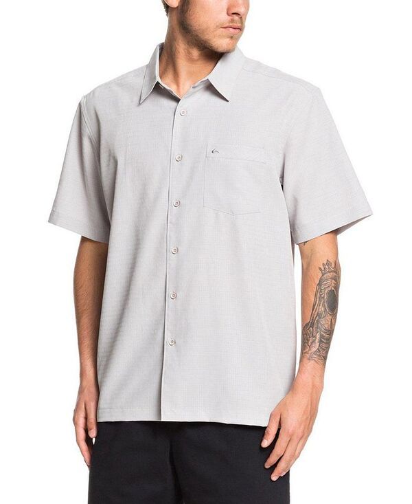 クイックシルバー ウォーター マン メンズ トップス シャツ Quiksilver Waterman Quiksilver Mens Centinela Shirt Gray グレー