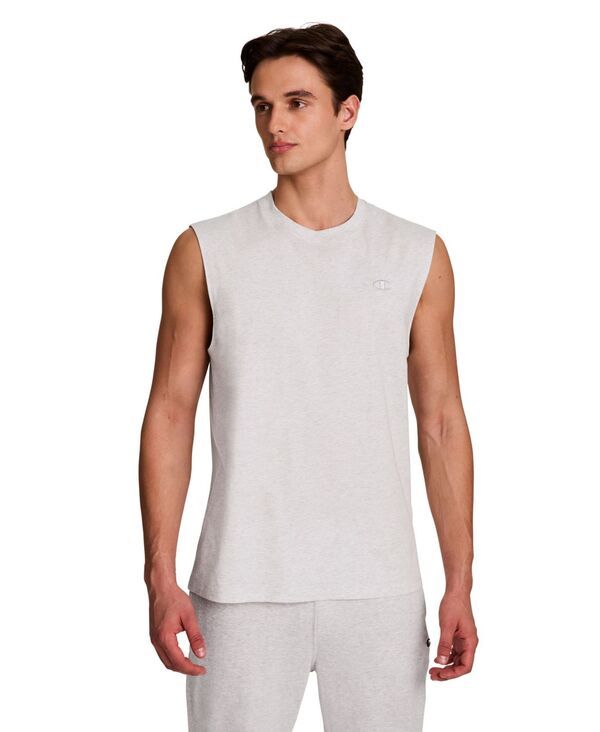 チャンピオン メンズ トップス タンクトップ ジャージー Champion Mens Jersey Muscle Tank Platinum Silver Heather ヘザー