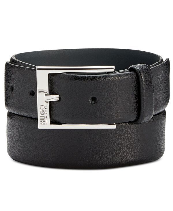 ヒューゴボス メンズ アクセサリー ベルト レザー Hugo Boss Mens Gellot Leather Belt Black ブラック