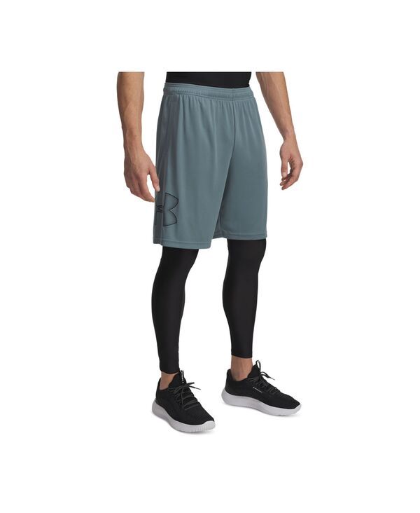 アンダーアーマー メンズ ボトムス ハーフパンツ・ショーツ ショートパンツ ロゴ Under Armour Mens UA Tech Logo 10 Shorts Jasper Blue Black ブラック