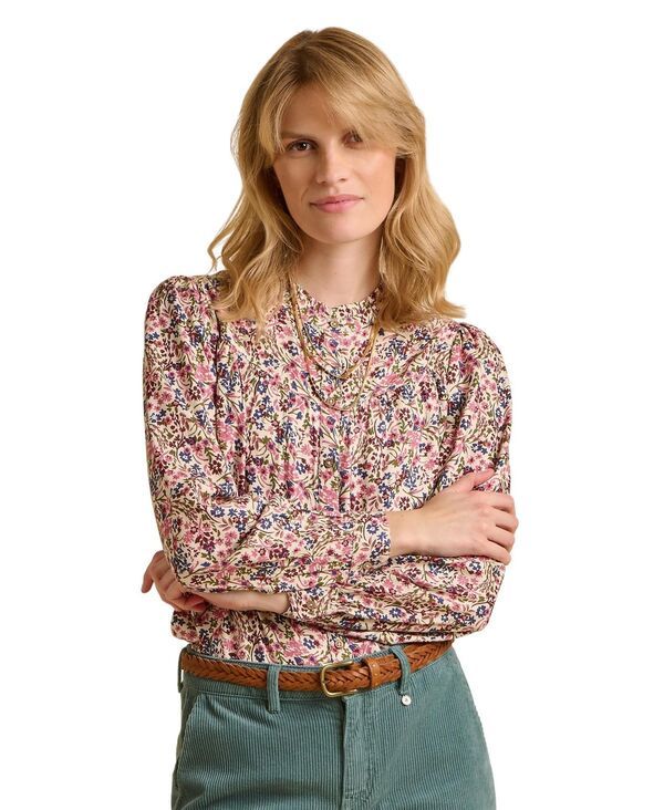 ウィグル レディース トップス シャツ Brakeburn Womens Ellise Long Sleeve Round Neck Shirt Cream クリーム
