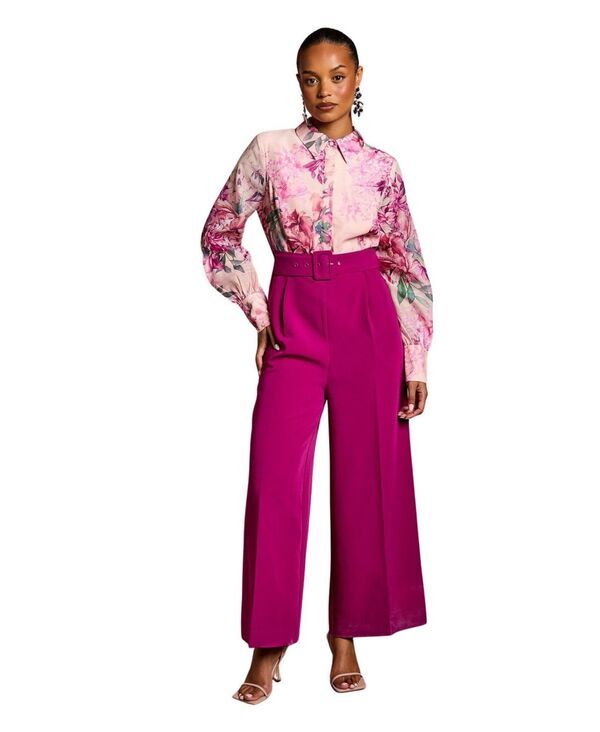コースト レディース トップス ジャンプスーツ ワイドレッグ Coast Womens Wide Leg Jumpsuit Plum プラム