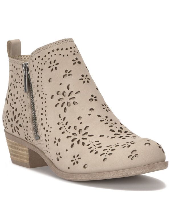 ラッキーブランド レディース シューズ ブーツ・レインブーツ アンクル Lucky Brand Womens Basel Perforated Ankle Bootiesmoke Gray Nubuck グレー