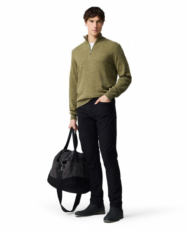 ロッドアンドグン メンズ アウター ニット・セーター コットン Rodd Gunn Mens Fortrose Cotton QuarterZip Sweater Olive オリーブ