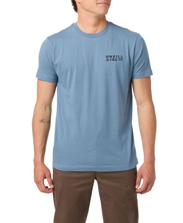 オニール メンズ トップス Tシャツ 半袖 ONeill Mens GlyphshortSleeve TShirt Blue mirage ブルー