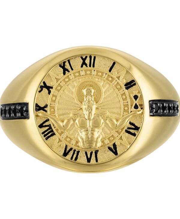 ブロバ メンズ アクセサリー リング Bulova Mens God of Time GoldTone Sterling Silveringoldtone ゴールド