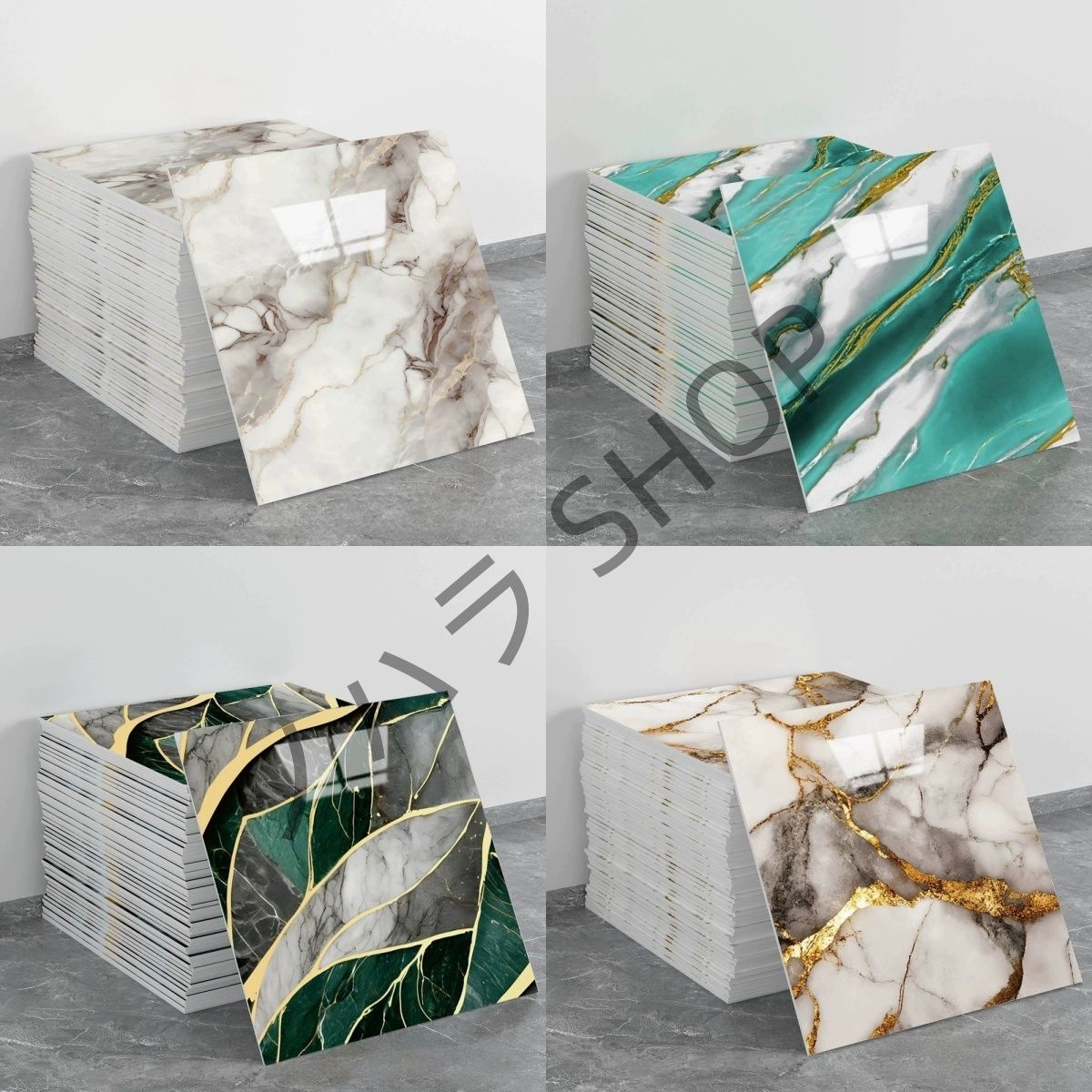 100枚/set 3D DIY 壁紙 シール 自接着 防水 防汚 防カビ 耐熱 タイル貼りシール キッチン、リビングルーム、寝室、多機能使用 30*30cm#色選択が可能 ##D031