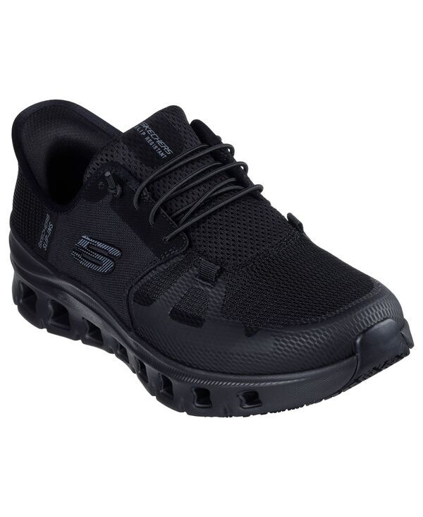 スケッチャーズ レディース シューズ スニーカー SkecherslipIns Work SlipResistant Glide Stepro Casual Sneakers from Finish Line Black ブラック