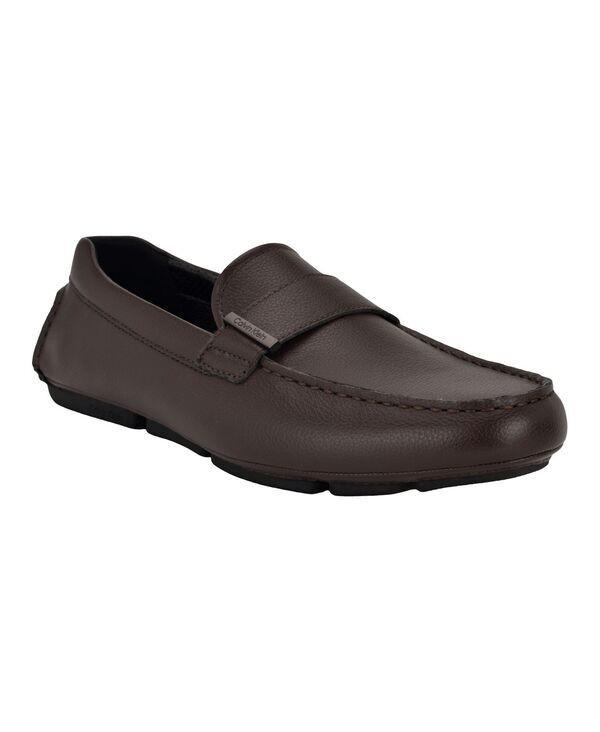 カルバンクライン メンズ シューズ スリッポン・ローファー Calvin Klein Mens Moscow Casual SlipOn Loafers Dark brown ブラウン