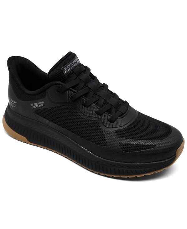 スケッチャーズ メンズ シューズ スニーカー Skechers MenslipIns BOBSport Squad Chaos 4 WideWidth Casual Sneakers from Finish Line Black ブラック