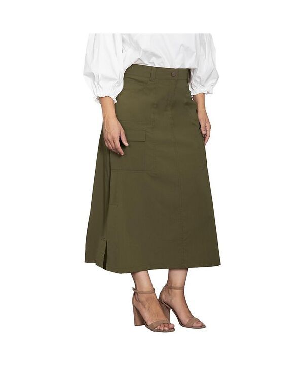 スタンダーズ アンド プラクティス レディース ボトムス スカート A ライン Standards Practices Womens ALine Cargo Pocket Skirt Olive オリーブ