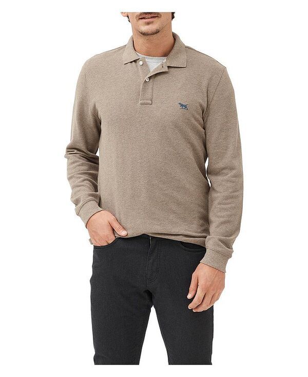 ロッドアンドグン メンズ アウター パーカー・スウェット ポロシャツ Rodd Gunn Sports Fit Long Sleeve Polo Latte natural