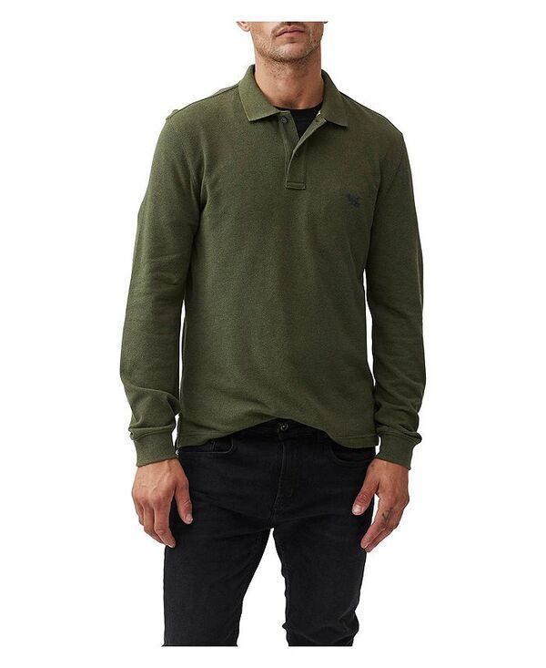 ロッドアンドグン メンズ アウター パーカー・スウェット ポロシャツ Rodd Gunn Sports Fit Long Sleeve Polo Army green グリーン