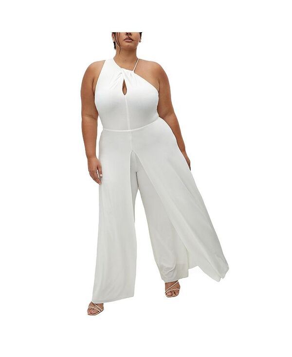 シティーシック レディース トップス ジャンプスーツ プラスサイズ CITY CHIC Plus Size Karlee Jumpsuit Ivory アイボリー
