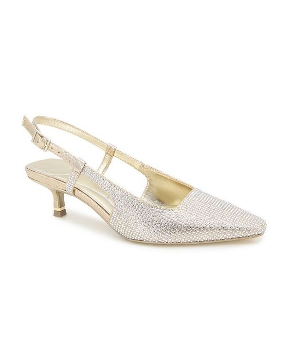 ケネスコール レディース シューズ パンプス ヒール Kenneth Cole New York Womens Martha Crystals Kitten Heel Sling Back Pumps Gold ゴールド 28,470円