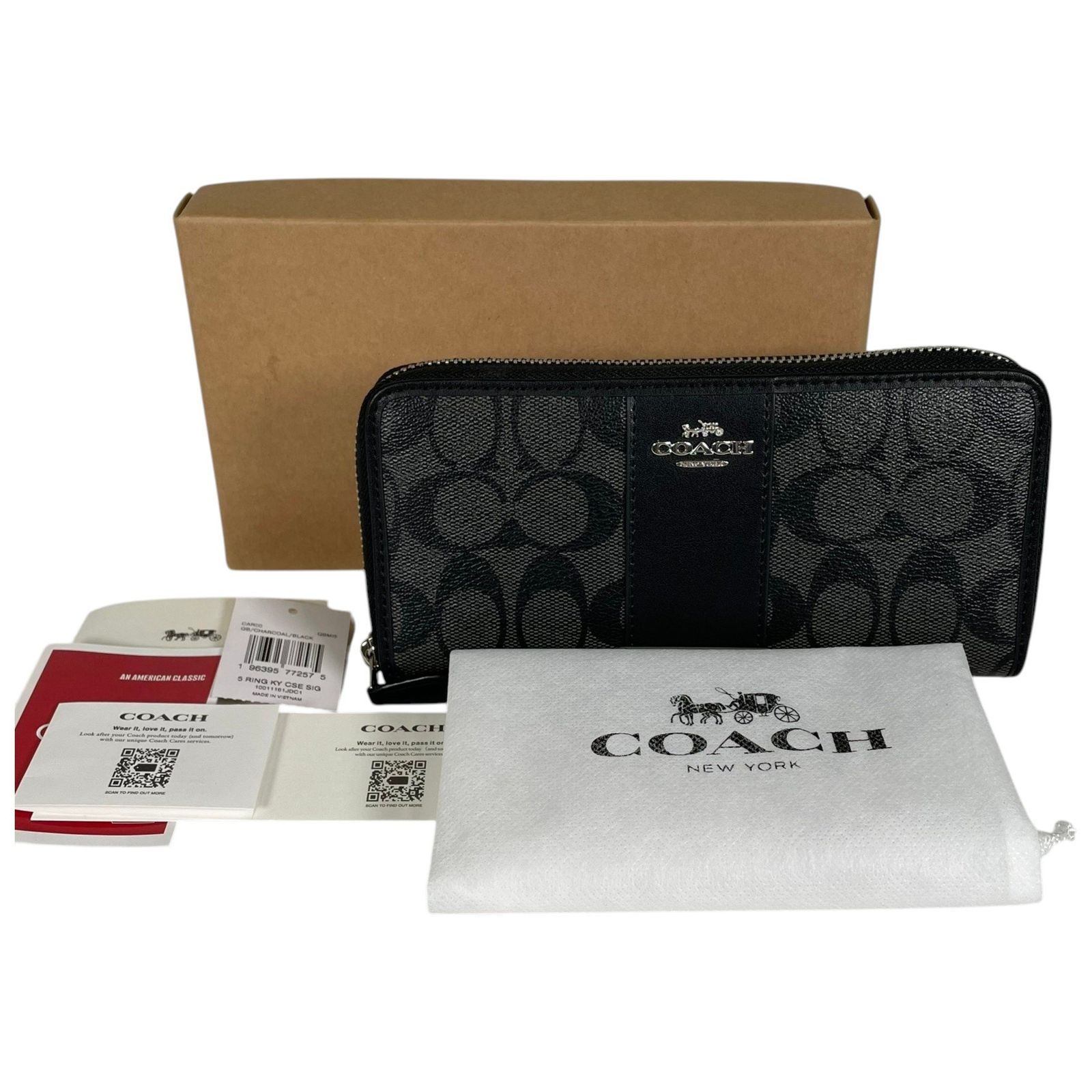 COACH コーチ 長財布 ロング ジップ アラウンド ウォレット