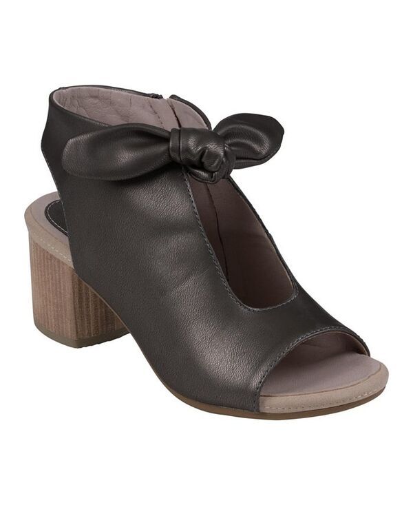 ジーシーシューズ レディース シューズ サンダル ヒール GC Shoes Womens Kimora Knot Detail Block Heel Dress Sandals Pewter ピューター