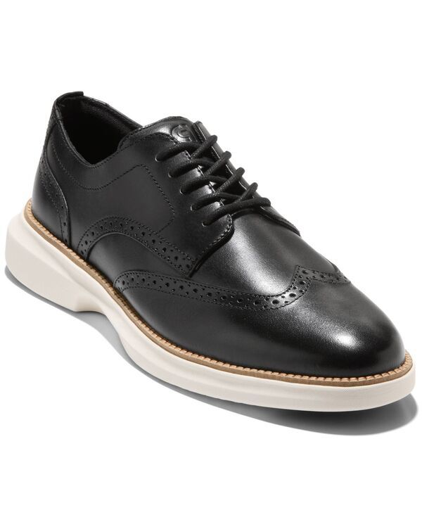 コールハーン メンズ シューズ オックスフォード ウィングチップ レース Cole Haan Mens Grand Shadowlite Wingtip LaceUp Oxfords BlackIvory アイボリー