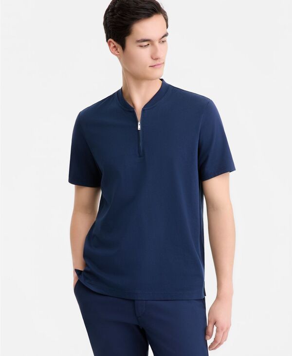 アルファニ メンズ トップス ポロシャツ 半袖 コットン Alfani MenshortSleeve Mercerized Cotton Baseball Polo Shirt Neo Navy ネイビー