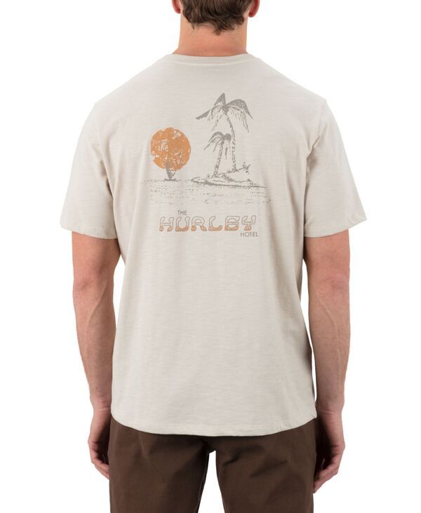 ハーレー メンズ トップス Tシャツ Hurley Mens Bora Bora Slub Short Sleeve TShirt Bone