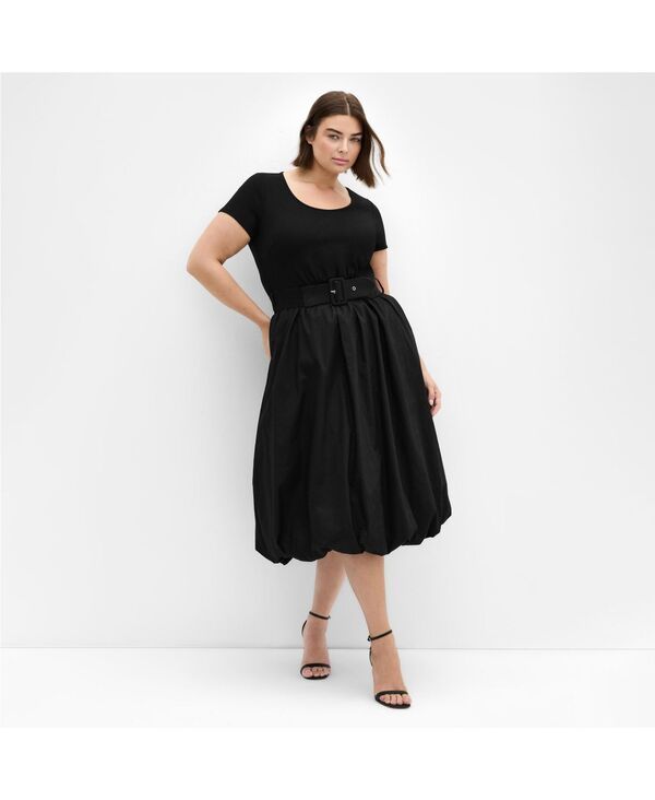 シティーシック レディース トップス ワンピース CITY CHIC Womens Paris Love Dress Blkblk