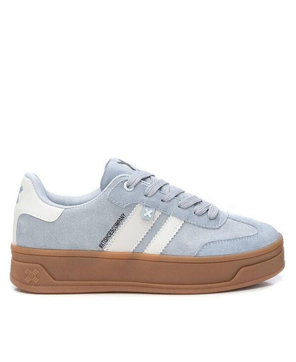 キシタイ レディース シューズ スニーカー スエード Womens Casual Suede Sneakers By XTI Blue ブルー