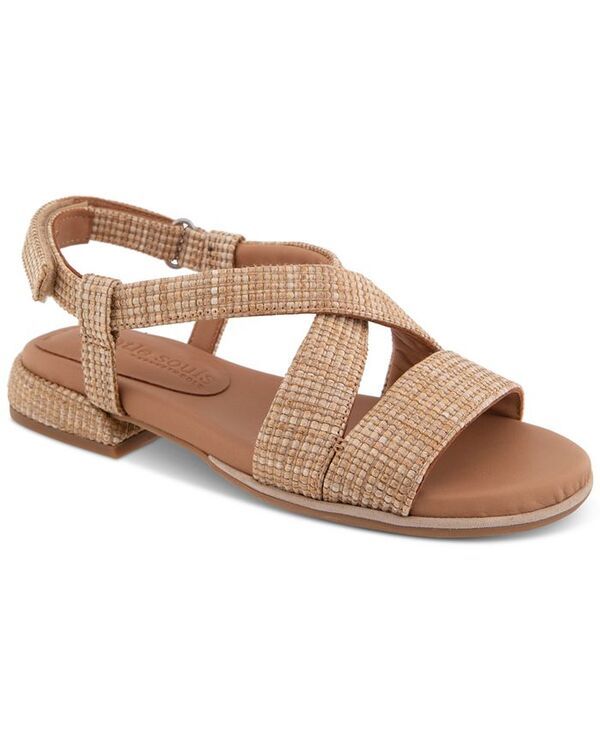ジェントルソウルズ レディース シューズ サンダル Gentle Souls Womens Heather Crisscross Flat Sandals Natural Zebra アニマル