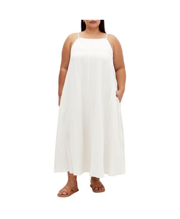 シティーシック レディース トップス ワンピース プラスサイズ CITY CHIC Plus Size Aiza Dress Oat