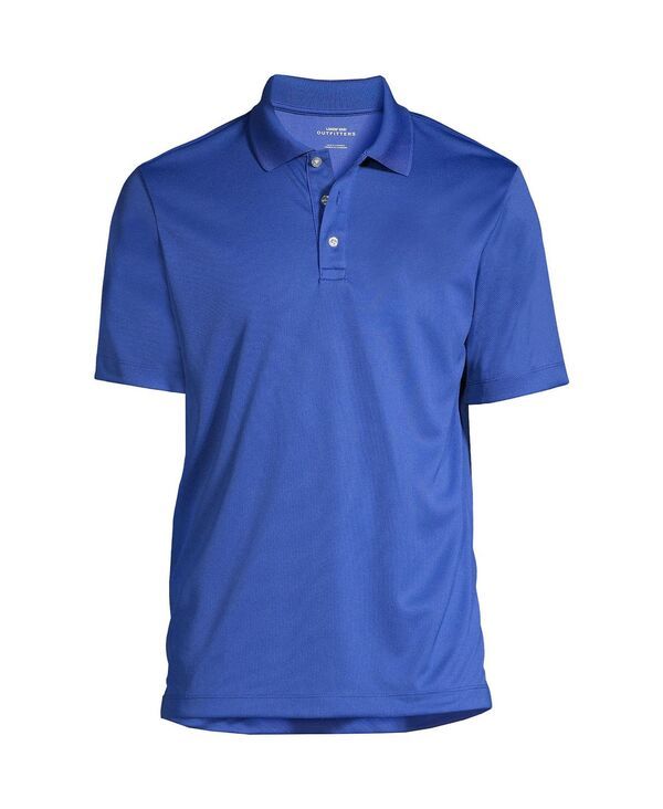 ランズエンド メンズ トップス ポロシャツ トール シャツ Lands End School Uniform Mens Tall Short Sleeve Solid Active Polo Shirts Dark cobalt blue ブルー
