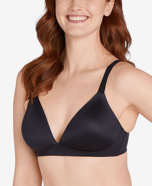 バリ レディース トップス Tシャツ Bali Comfort Revolution Soft Touch Perfect TShirt Wireless Bra DF3460 Black ブラック