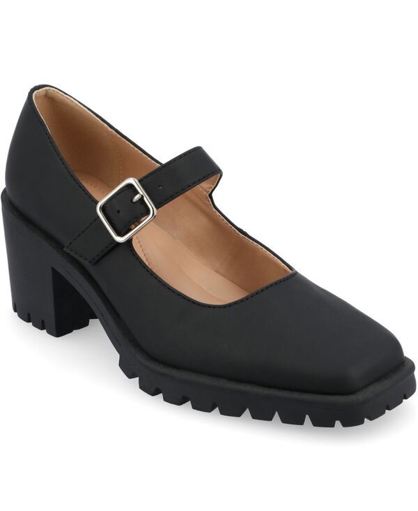 ジュルネ コレクション レディース シューズ パンプス Journee Collection Womens Gladys Lug Sole Mary Jane Pumps Black ブラック