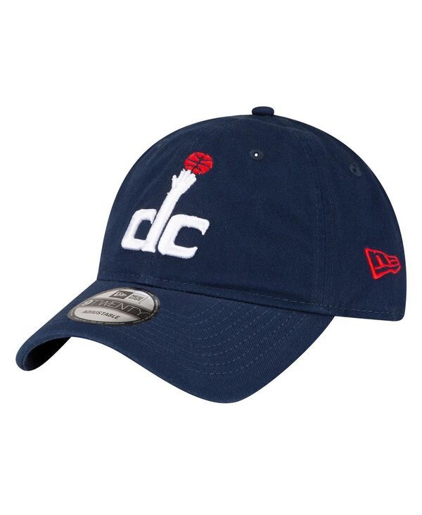 ニューエラ メンズ アクセサリー 帽子 New Era Mens Navy Washington Wizards Team 20 9TWENTY Adjustable Hat Navy ネイビー
