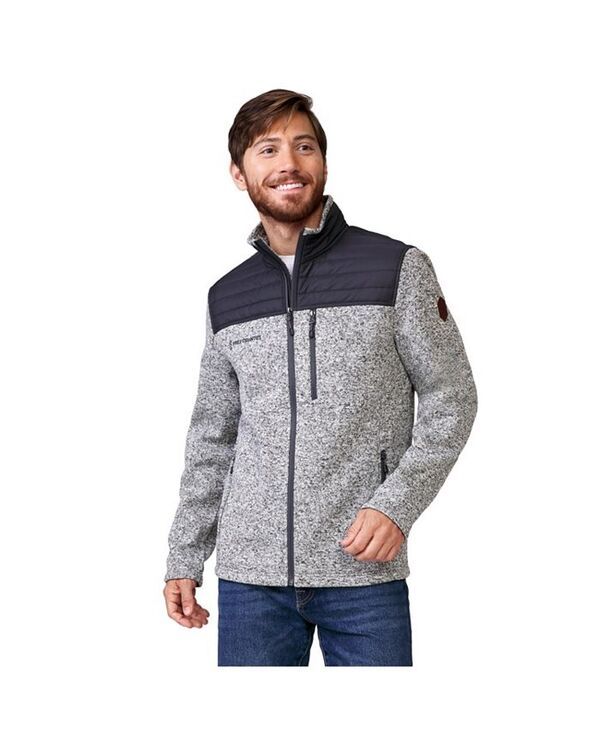 フリー カントリー メンズ アウター ニット・セーター ニット フリース ジャケット Free Country Mens Frore Sweater Knit Fleece Jacket Fog heather ヘザー