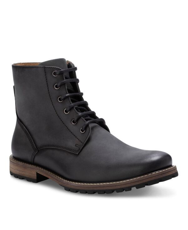 イーストランド メンズ シューズ ブーツ・レインブーツ アンクル ブーツ レース レザー Eastland Shoe Mens Hoyt Leather LaceUp Ankle Boots Black ブラック