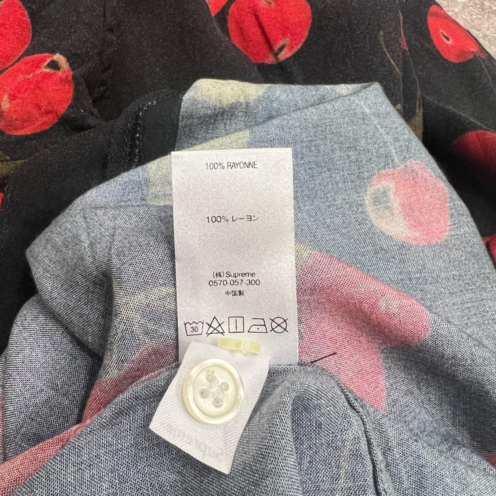 Supreme 19SS cherry rayon shirt チェリー シャツ シュプリーム XL