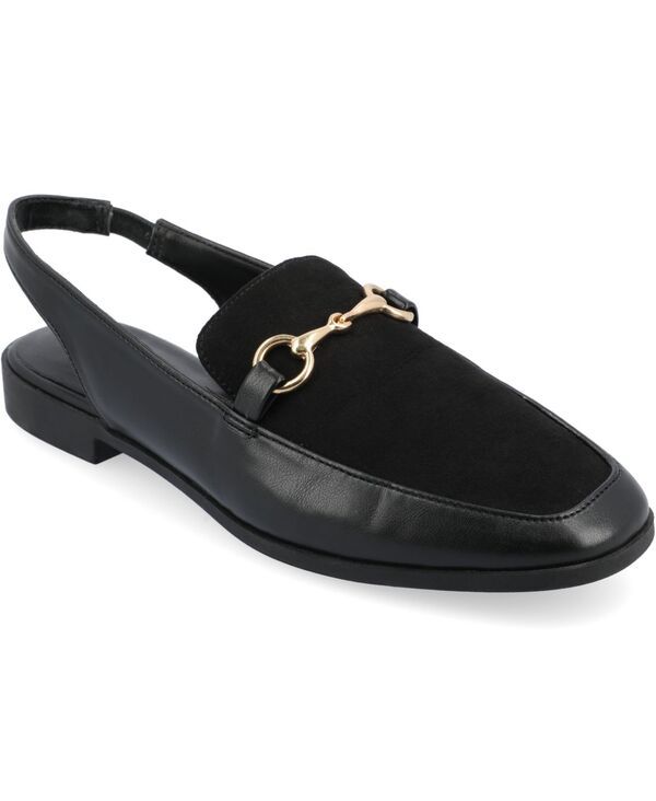 ジュルネ コレクション レディース シューズ パンプス ローファー Journee Collection Womens Lainey Bit Sling Back Loafers Black ブラック