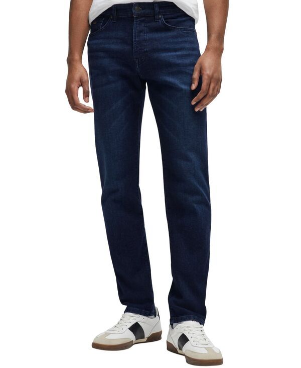 ヒューゴボス メンズ ボトムス カジュアルパンツ デニム ジーンズ Hugo Boss Mens ComfortStretch Denim RegularFit Jeans Dark Blue ブルー