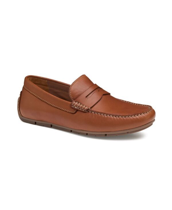 ジョンストンアンドマーフィー メンズ シューズ スリッポン・ローファー Johnston Murphy Mens Baldwin Driver Penny Loafer Cognac Sheepskin