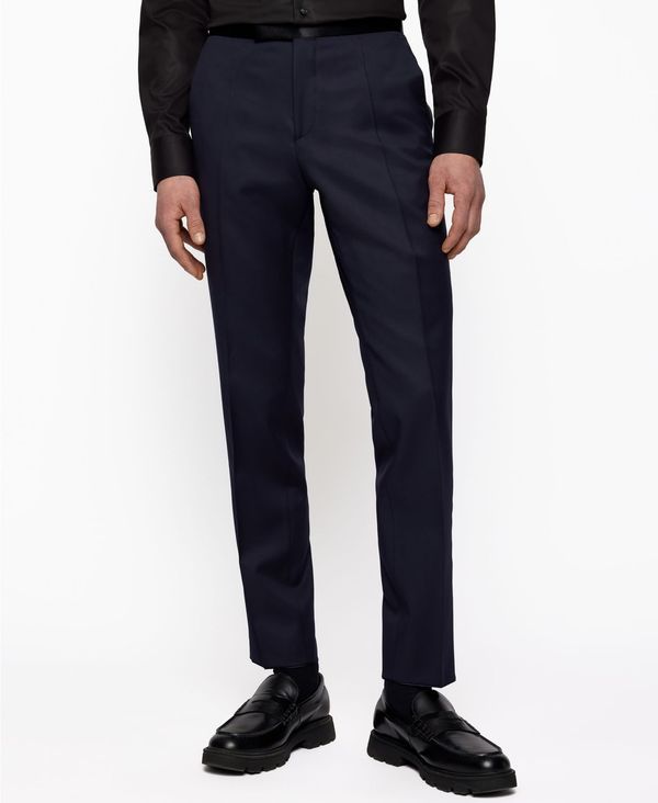 ヒューゴボス メンズ ボトムス カジュアルパンツ パンツ Hugo Boss Mens SlimFit Tuxedo Trousers Dark Blue ブルー